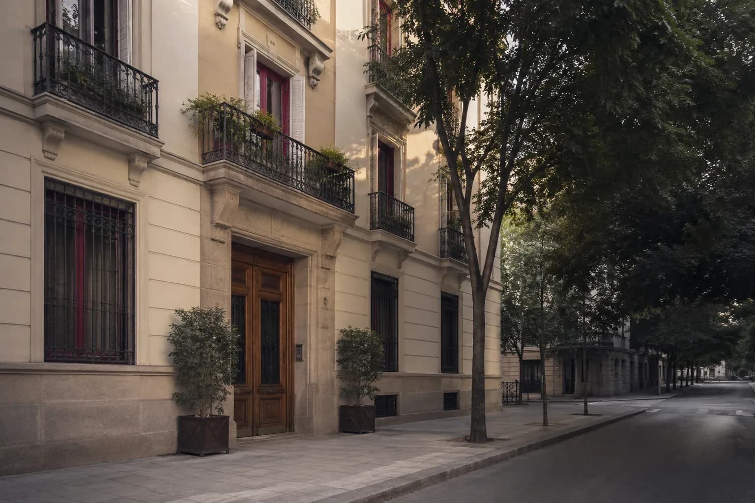 Restauración de azulejos en el portal de una comunidad